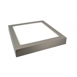 Downlight panel Cuadrado LED Superficie Cromado 25W